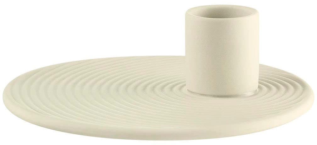 BLOMUS Kerzenhalter "Stabkerzenhalter NONA" aus Porzellan, handgefertigt, Höhe ca. 3,5 cm von blomus