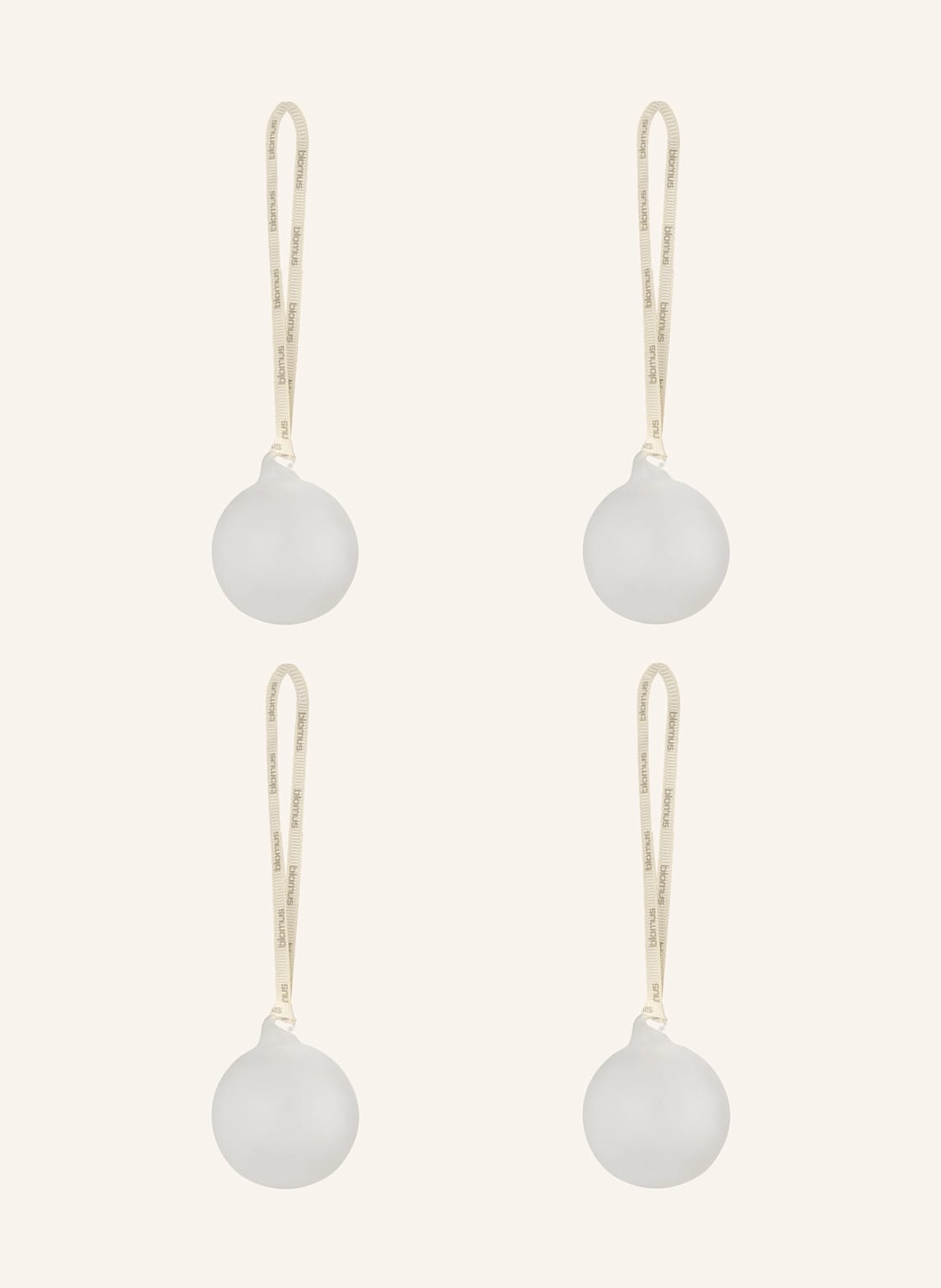 Blomus 4er-Set Weihnachtskugeln Juhla braun von blomus