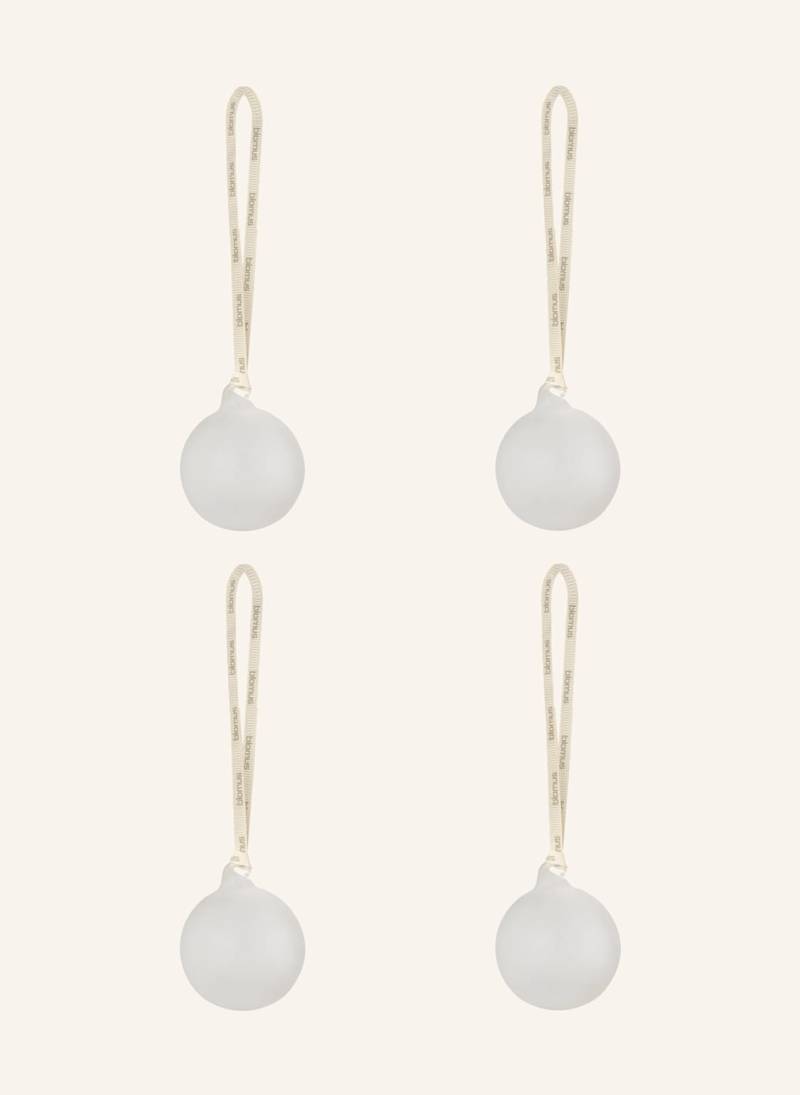 Blomus 4er-Set Weihnachtskugeln Juhla braun von blomus