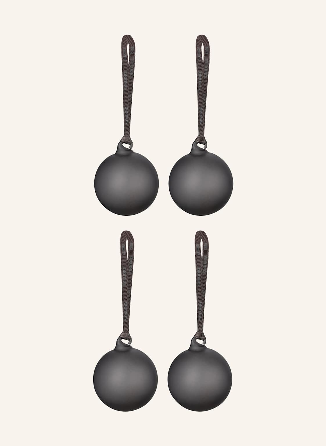 Blomus 4er-Set Weihnachtskugeln Juhla schwarz von blomus
