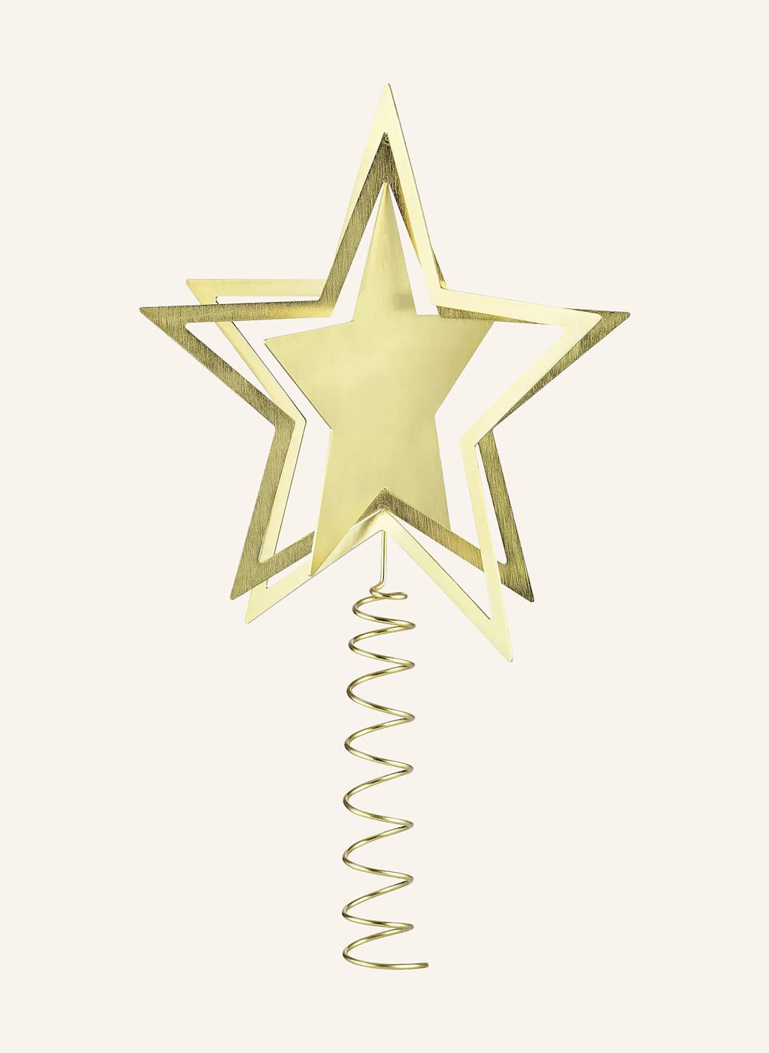 Blomus Weihnachtsbaumspitze Kitai gold von blomus