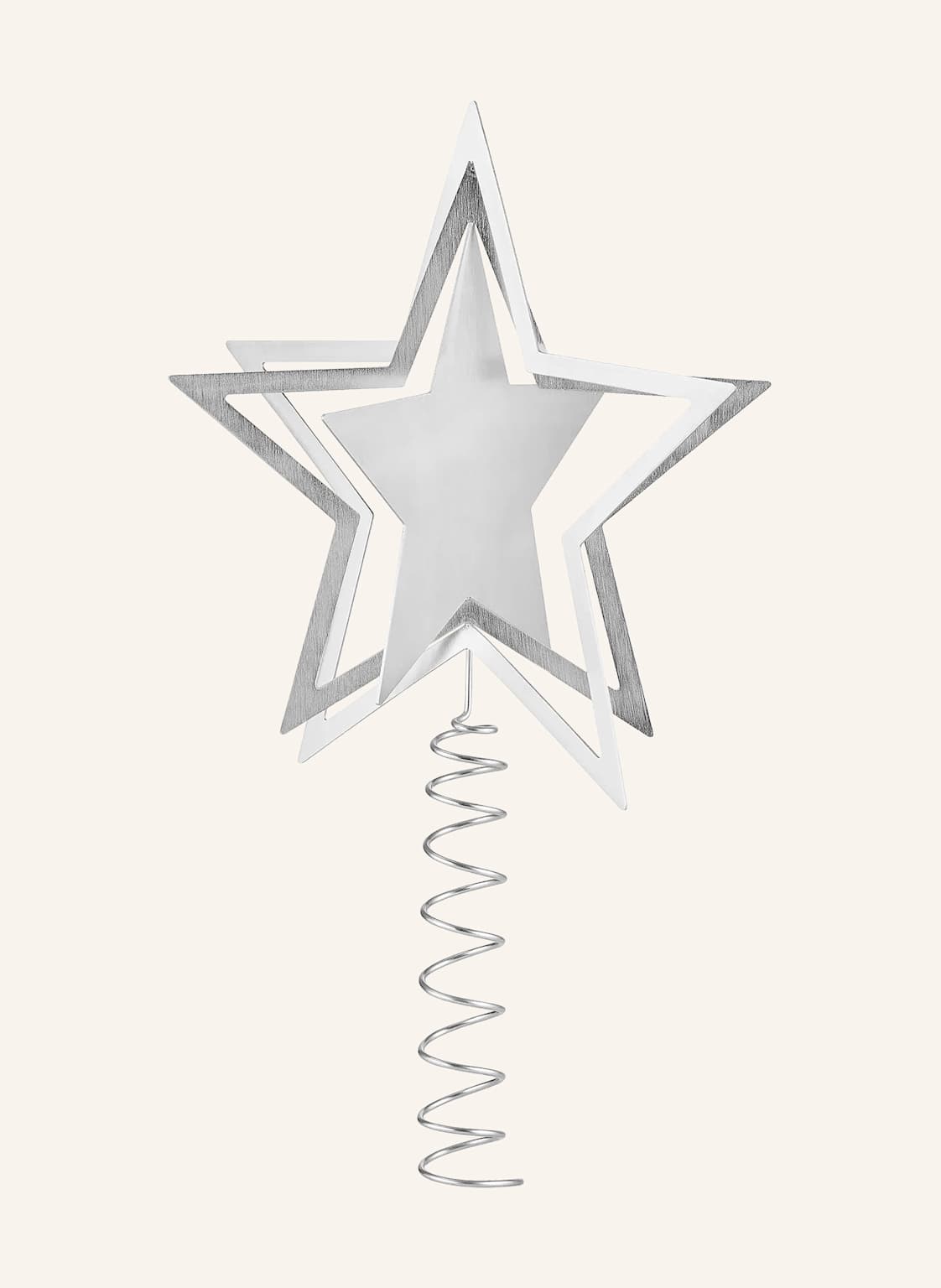 Blomus Weihnachtsbaumspitze Kitai silber von blomus