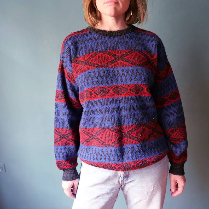 Vintage 90Er Jahre Pullover Unisex Pullover | L/xl von blubirdvintagelove