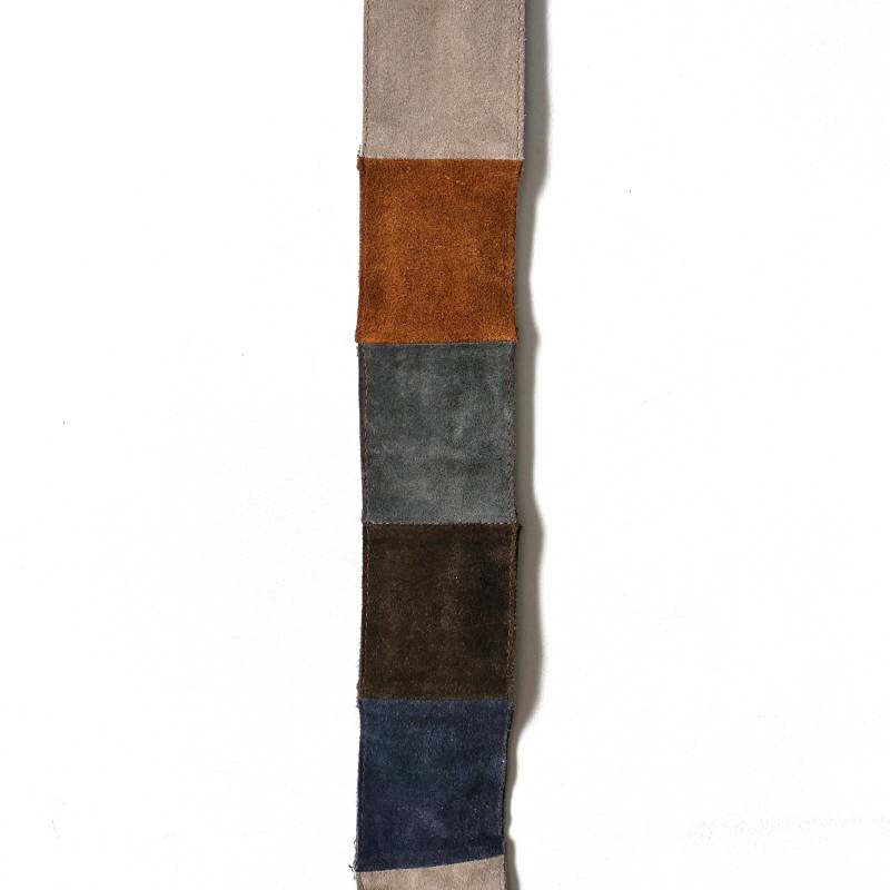 Vintage Wildleder-Patchwork-Gürtel 90Er Jahre Boho Leder-Accessoire | S/xl von blubirdvintagelove