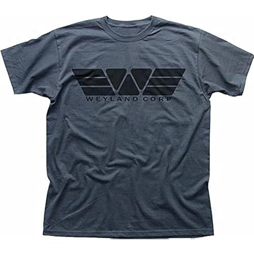 Weyland Corporation Corp Yutani Aliens Prometheus Grey Printed T-Shirt Black L von blue chem