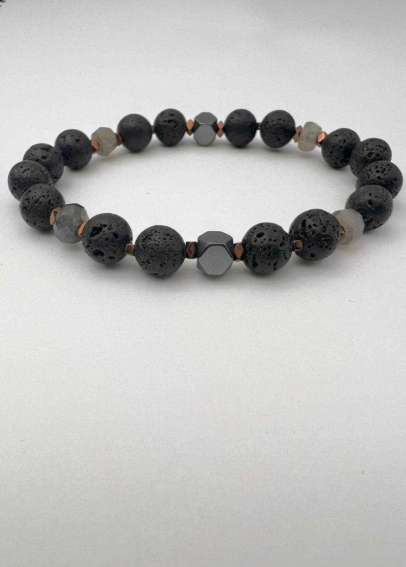 Lava Stein Und Labradorit Armband | Mischstein Herren Edelstein Unisex Geschenk Für Ihn Lava Stein Und Labradorit Armband | Mischstein Herren Edelstein Unisex Geschenk Für Ihn von bluebellandclover8