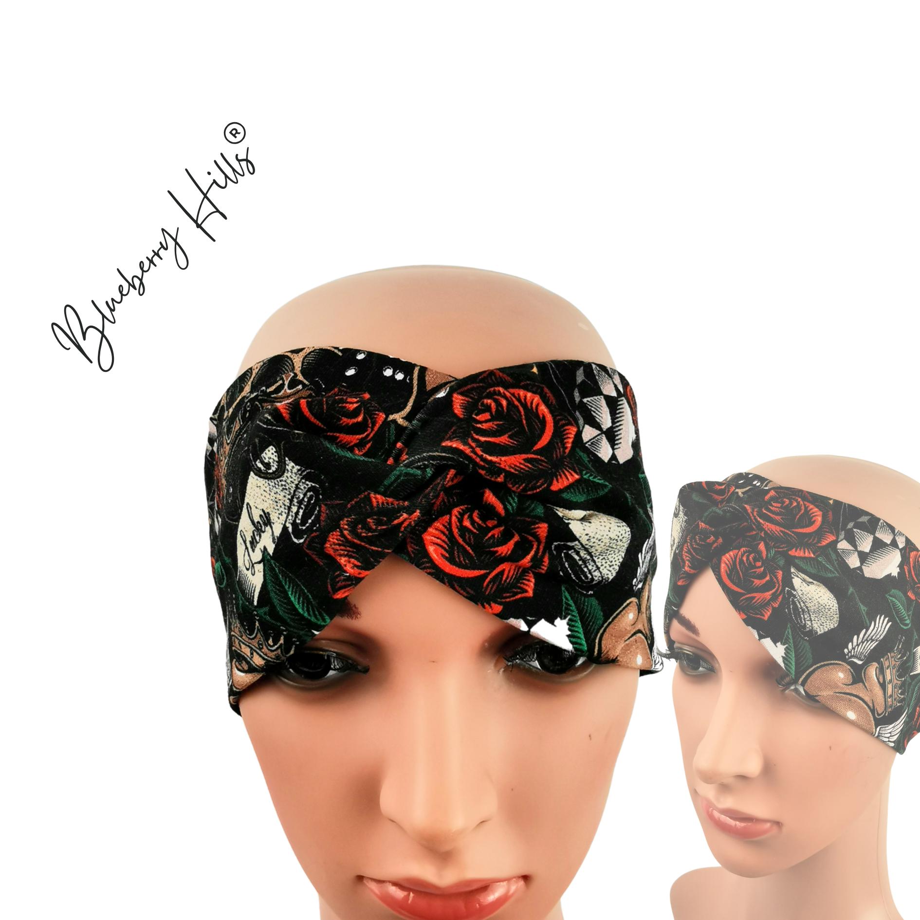 Haarband "Cherry Riot" Jersey Knotenlook Rockabilly Pin Up Haarband "Cherry Riot" Jersey Knotenlook Rockabilly Pin Up von blueberryhillsshop