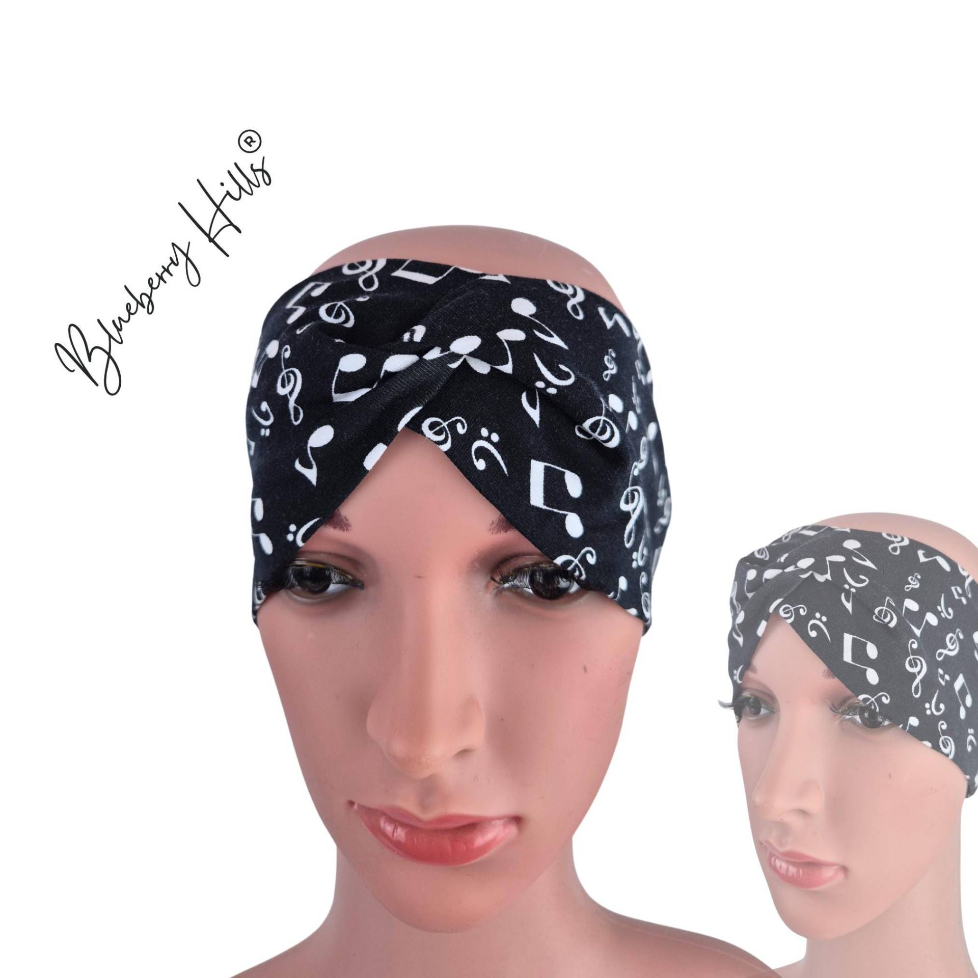 Haarband "Sona" Noten Musik Jersey Knotenlook Knoten Schwarz Weiß Notenschlüssel Haarband "Sona" Noten Musik Jersey Knotenlook Knoten Schwarz Weiß Notenschlüssel von blueberryhillsshop