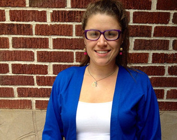 Vtg Königsblau Blazer/Robbie Sport Gold Crest Tasten Taschen Übergröße von bluebirdklassics