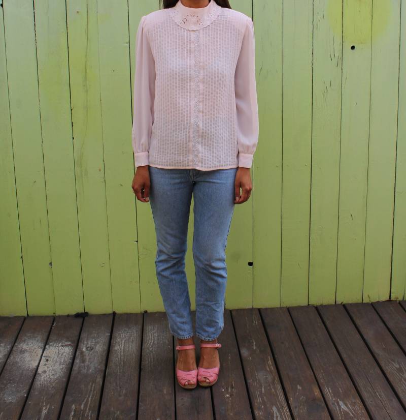 Blush Bluse von bluelobstervintage