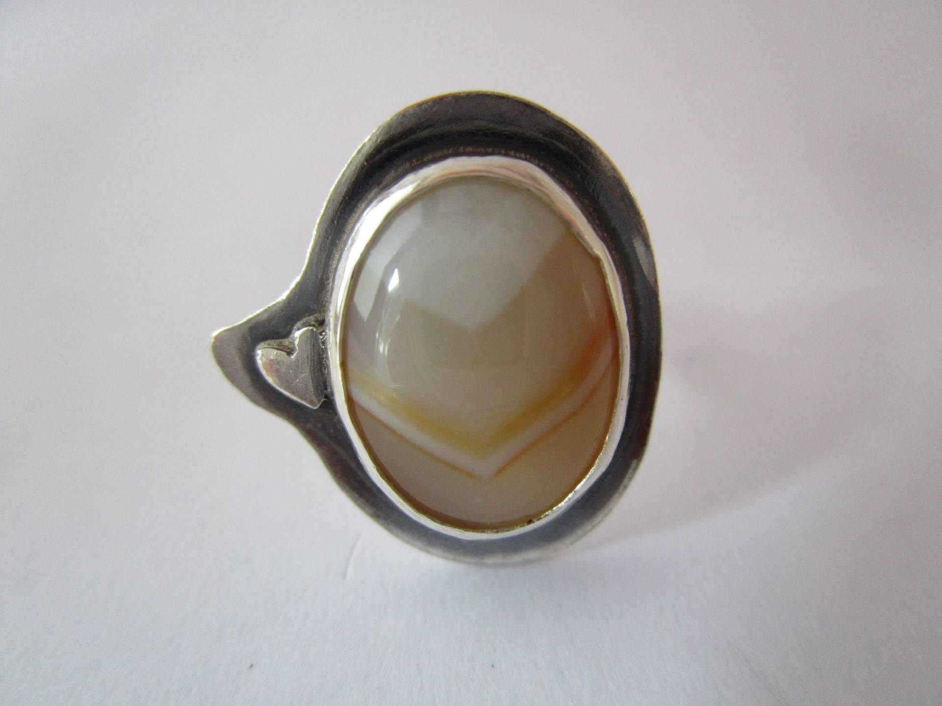 Achat Ring Mit Silber-K39 Achat Ring Mit Silber-K39 von blueskymargrit