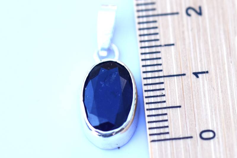 Tanzanit Anhänger Mit Silber G-48 von blueskymargrit