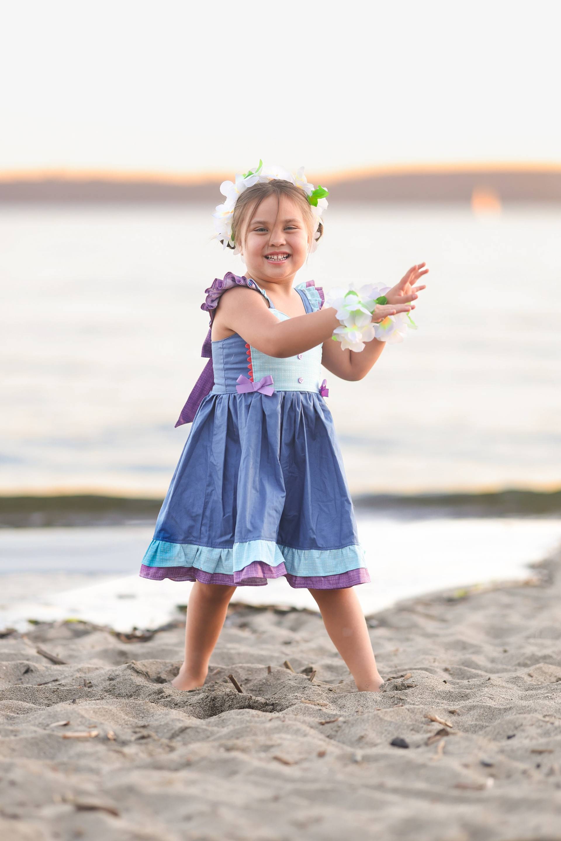 Mädchen Stitch Kleid, Inspiriert Lilo Und Stitch, Polynesian Ohana Süßes von blumoondesign