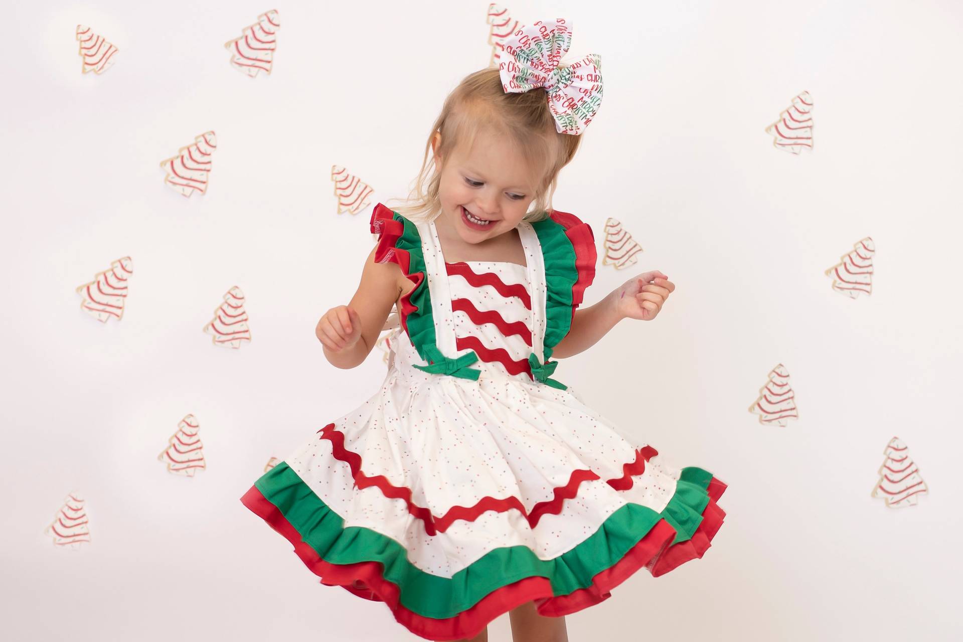 Weihnachtsbaum Kuchen Kleid, Weihnachtskleid, Mädchen Baby Baum Kleid von blumoondesign