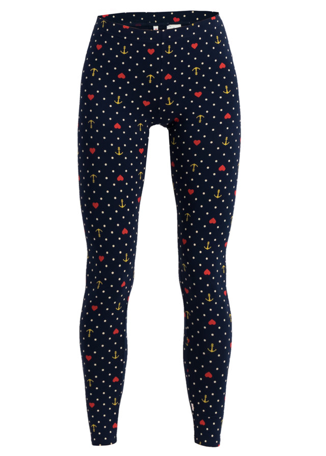 Baumwoll-Leggings heart 'n' anchor von blutsgeschwister