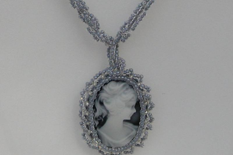 Cameo-Samen Perlen Halskette von bluuj