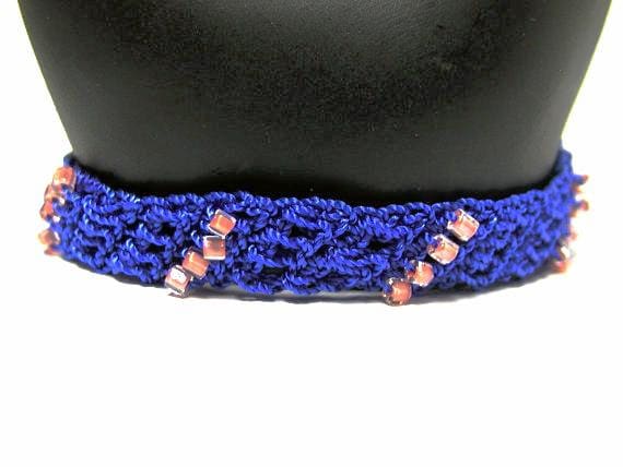 Gehäkelte Perlen Armreif von bluuj