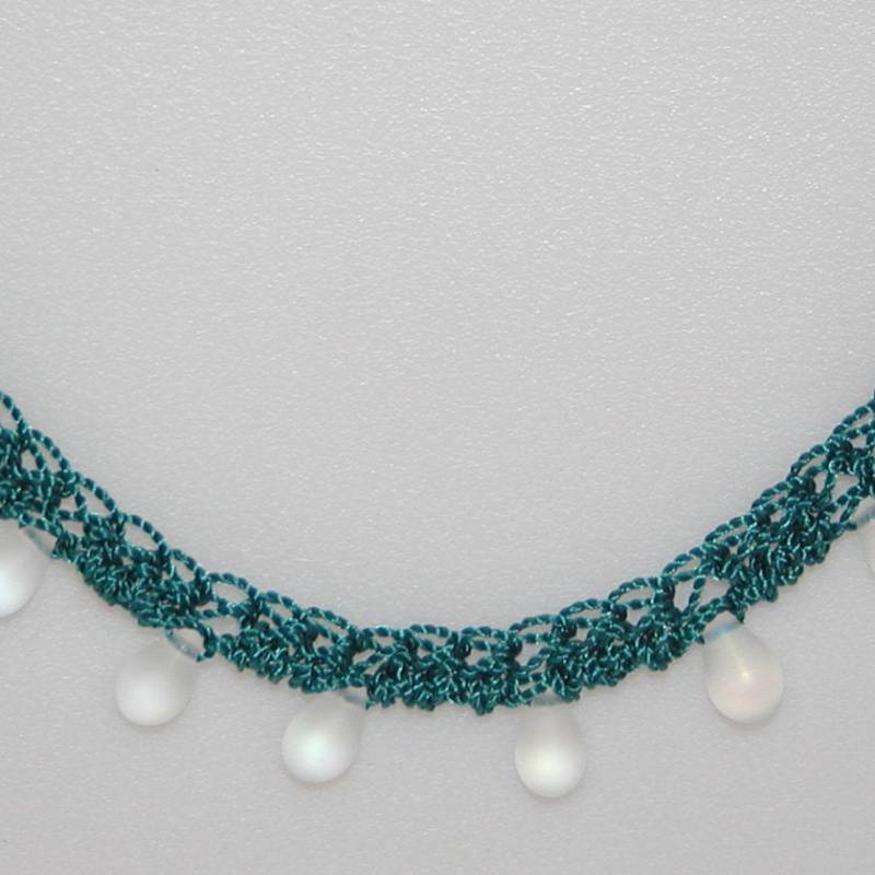 Gehäkelte Türkis Halskette von bluuj