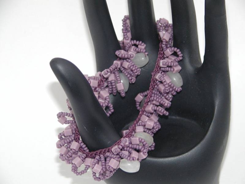 Gehäkelte Violett Armband von bluuj