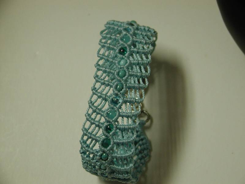 Macrame Armband Fischknochen von bluuj