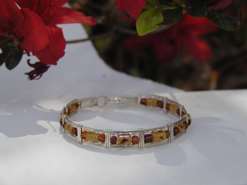 sterling Silber Armband in Gelb Und Braun von bluuj