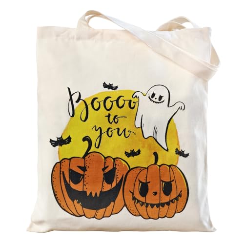 bmuvghi Halloween-Canvas-Tragetasche (Boo) von bmuvghi