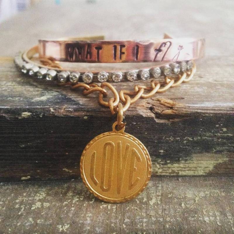 Was Wäre Wenn U Fly Armband, Was I Inspirational Stamped Armband Was Wäre Wenn U Fly Armband, Was I Inspirational Stamped Armband von bohemiansoulshine