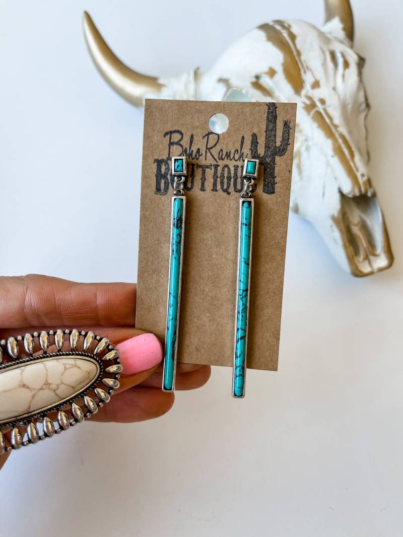 Bar Stone Ohrringe Ohrring Western Statement Ohrringe von bohoranchshop