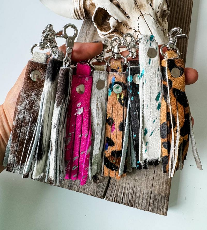 Leder Fransen Schlüsselanhänger Quaste Fransen Schlüsselbund | Taschenanhänger, Taschenanhänger Llavero Ist Auch Ein Tolles Geschenk von bohoranchshop