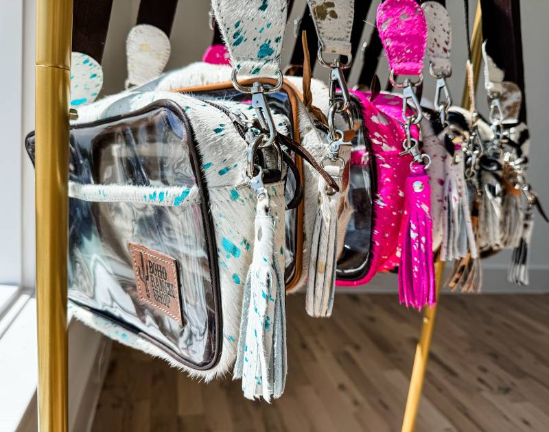 The Priscilla Clear Umhängetasche Aus Rindsleder | Western Festival Konzert Tasche Geldbörse Stadion Tasche, Ausdrucksstarke Transparente von bohoranchshop