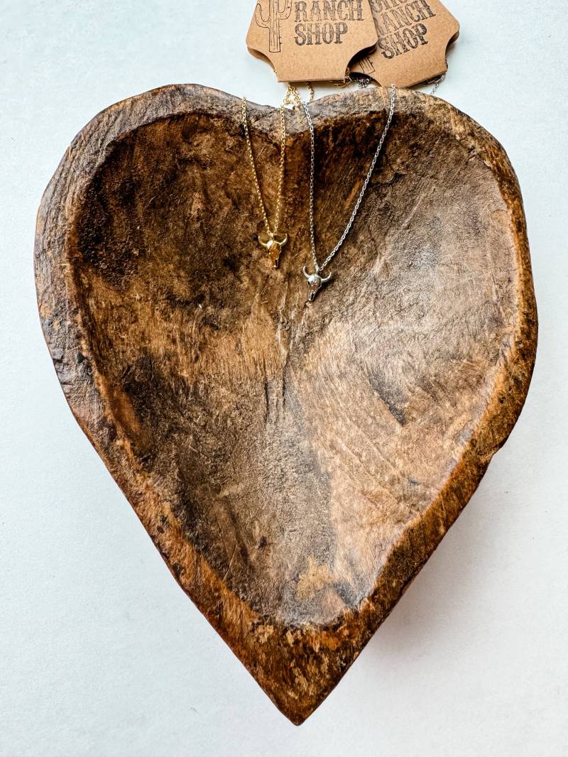 Western Steer Zierliche Halskette | Stiersteer Western Zubehör Schmuck Ausdrucksstarke Longhorn Geschenkidee von bohoranchshop