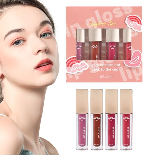 Flüssiges Lipgloss-Pigment - Langanhaltender, aufpolsternder Lipgloss,Feuchtigkeitsspendender Lipgloss für Frauen, Mädchen, Teenager, Mädchen, für Büros, Dating, Shopping, Party, Alltag Boiler von boiler