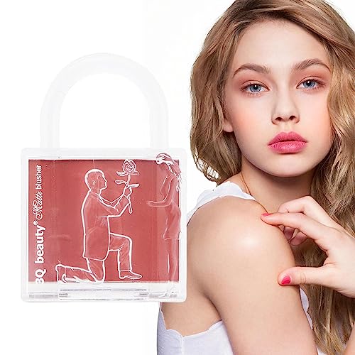 Gesichts-Rouge-Palette, Matte Gesichtspalette, Lock Shape Matte Blusher Proposal Scene Pattern Wasserdichter Anti-Schmutz für Frauen Boiler von boiler