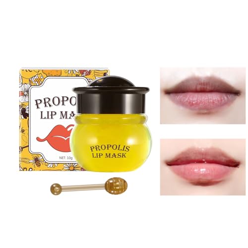 Lippenmaske über Nacht | Honig/Pfirsich Tag und Nacht Repair Sleeping Lip Balm - Lip Plumper Balm Lip Scrubs Peeling, Lippenbalsam und Feuchtigkeitscremes für trockene und blasse Lippen Boiler von boiler