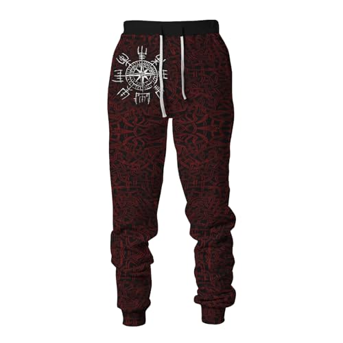 boiszeda Wikingerhosen für Männer Retro Nordische Mythologie Wikinger 3D Druck Kordelzug Elastische Taille Hose Jogger Hose boiszeda Wikingerhosen für Männer Retro Nordische Mythologie Wikinger 3D Druck Kordelzug Elastische Taille Hose Jogger Hose von boiszeda