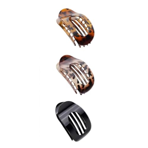 4 stücke Entenschnabel Haarspange,2025 Neu Hair Clips,Einfach Elegante Entenschnabel Haarspange,Flach Sicherer Halt Innenzähne Haar Krallen Haarklammer für Mädchen Frauen Dickes Dünnes Haar (F) von boluoboluomi