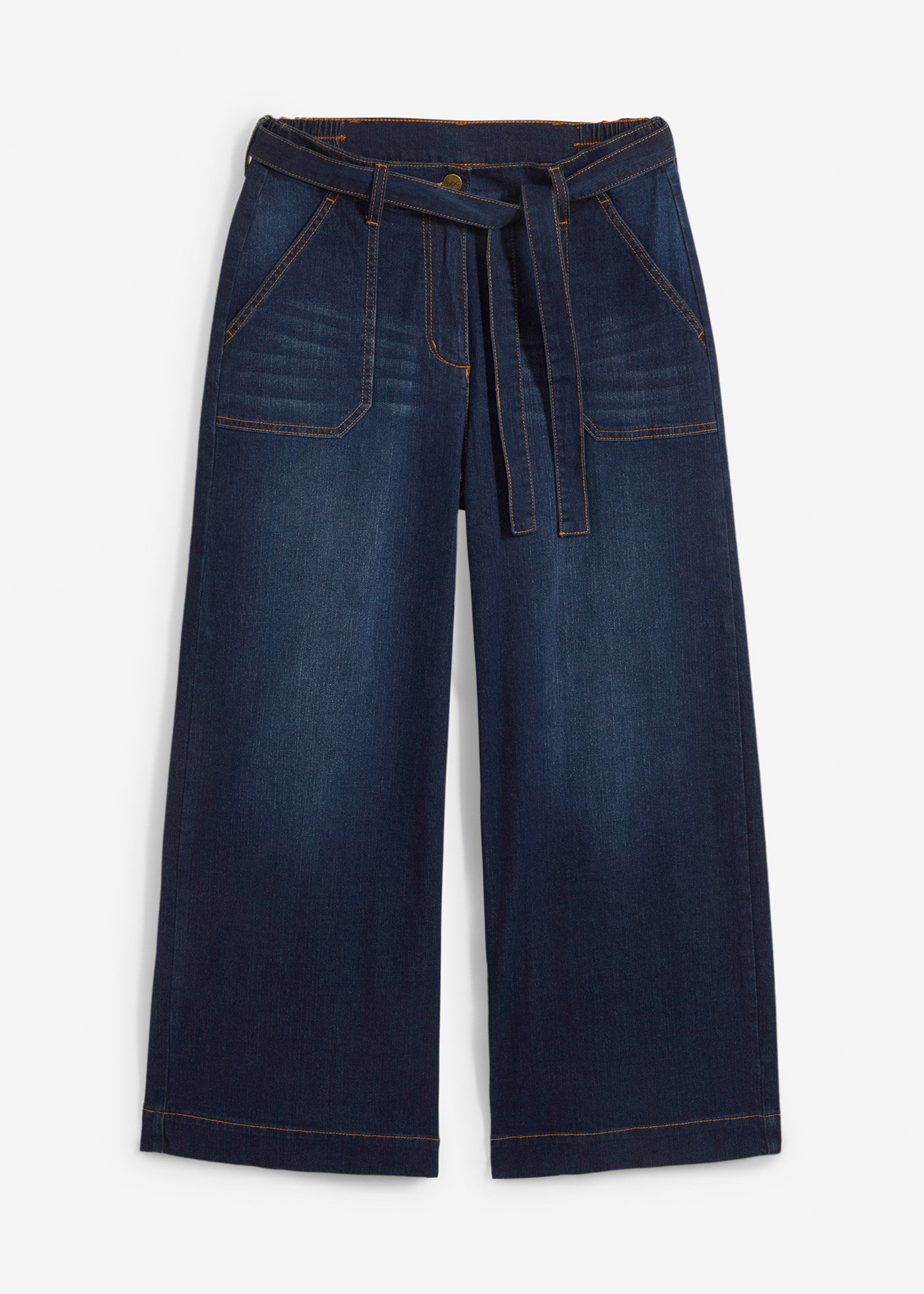 7/8-High Waist Ultra-Soft-Jeans mit High-Waist-Bequembund, Loose-Fit von bonprix