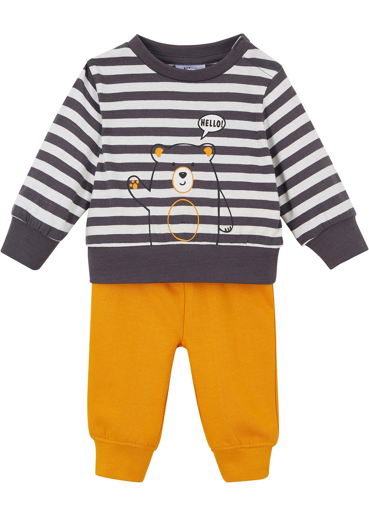 Baby Shirt und Sweathose (2-tlg.Set) Bio-Baumwolle von bonprix