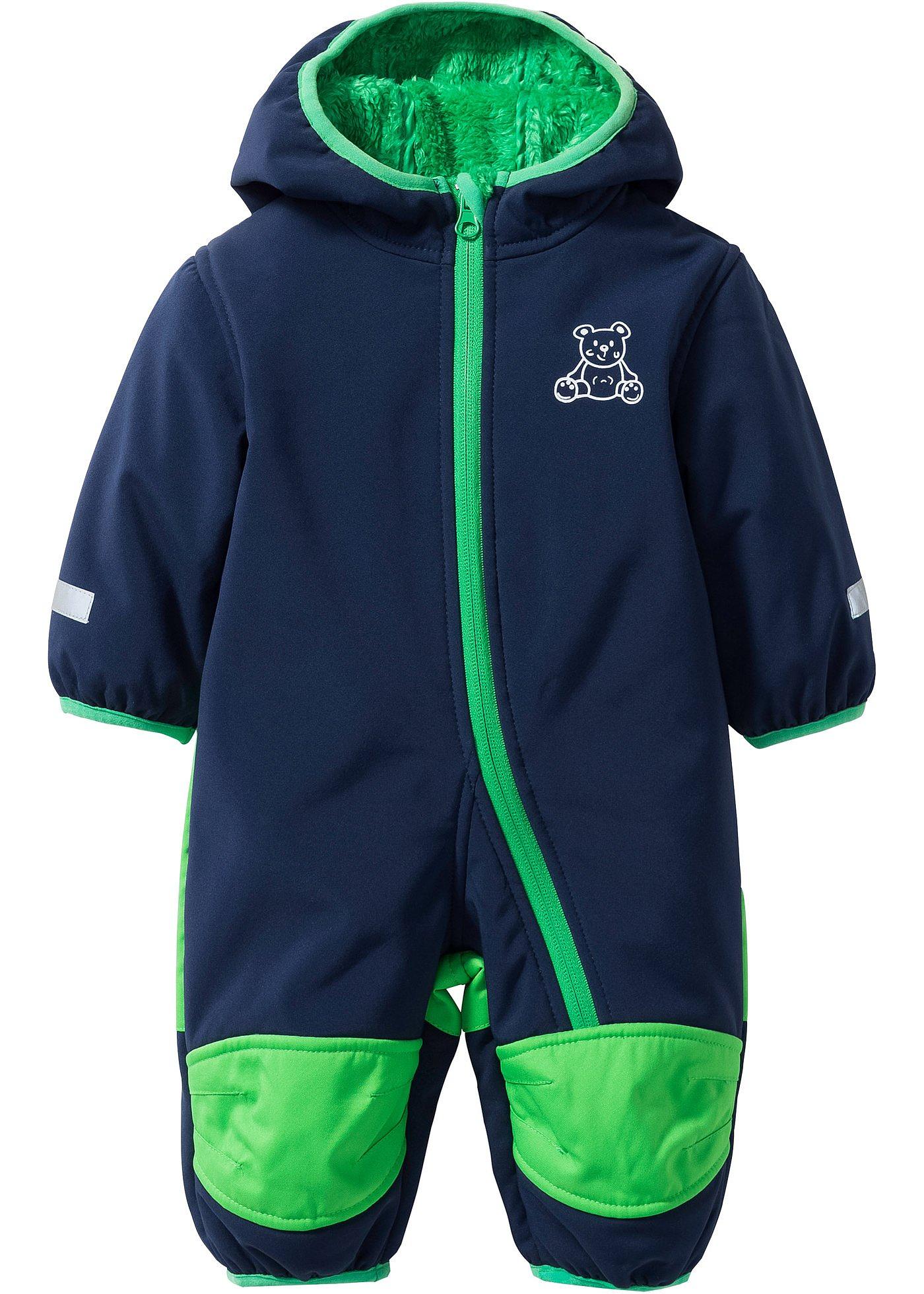 Baby Softshell Overall mit Teddyfleece von bonprix