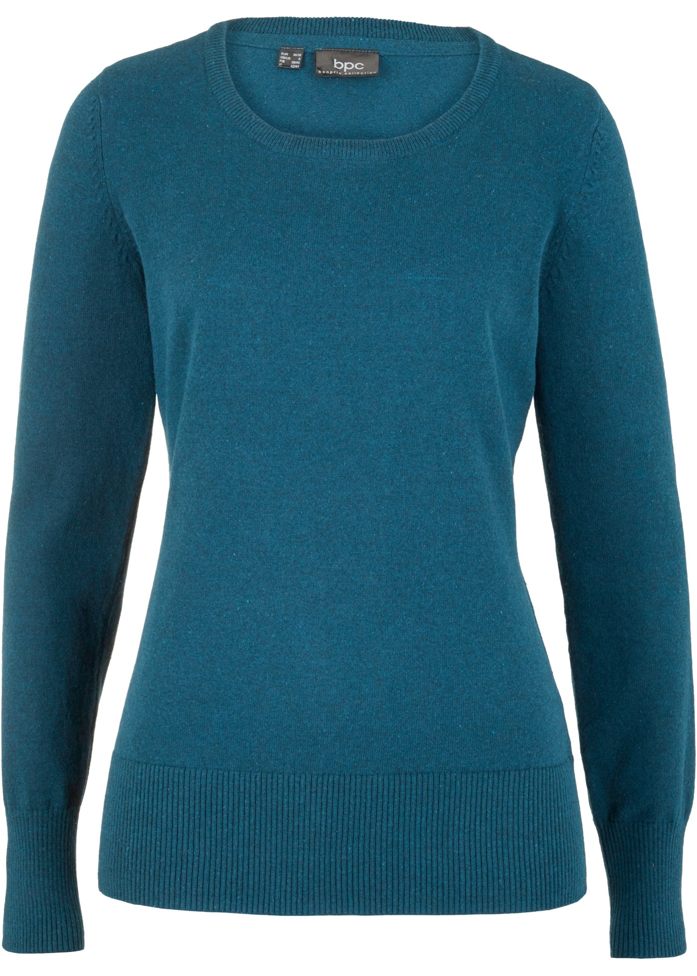 Basic Pullover mit recycelter Baumwolle von bonprix