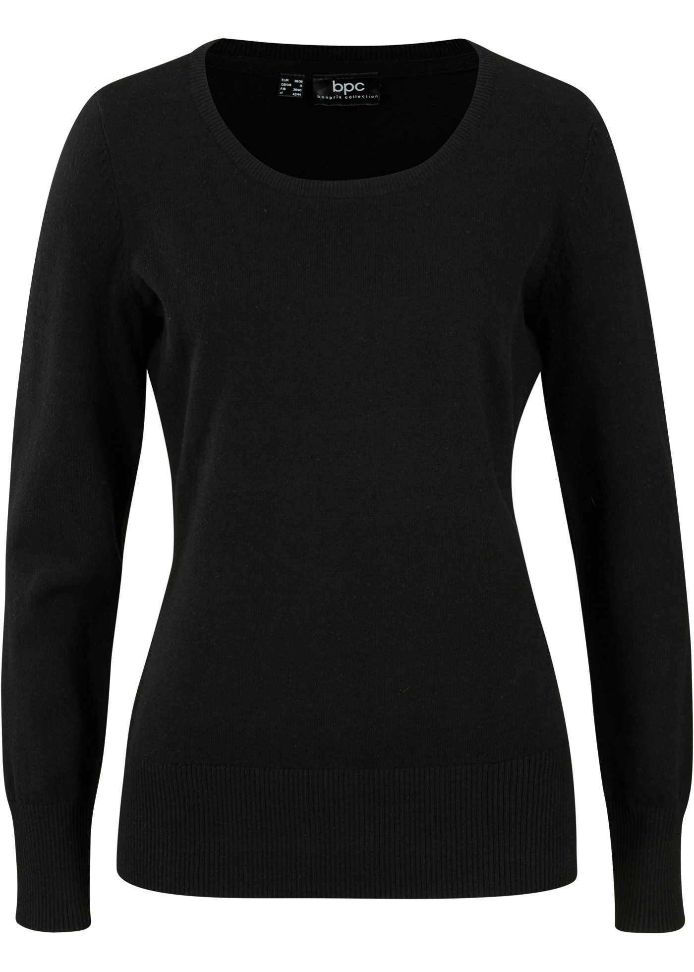 Basic Pullover mit recycelter Baumwolle von bonprix