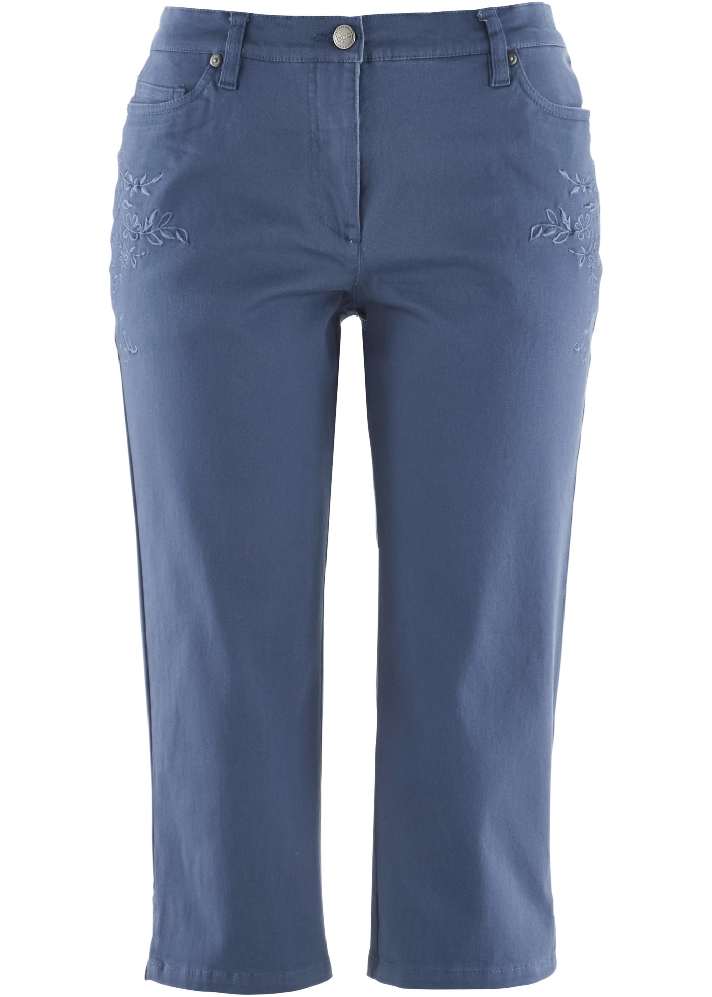 Slim Fit Jeans, Mid Waist, cropped von bonprix