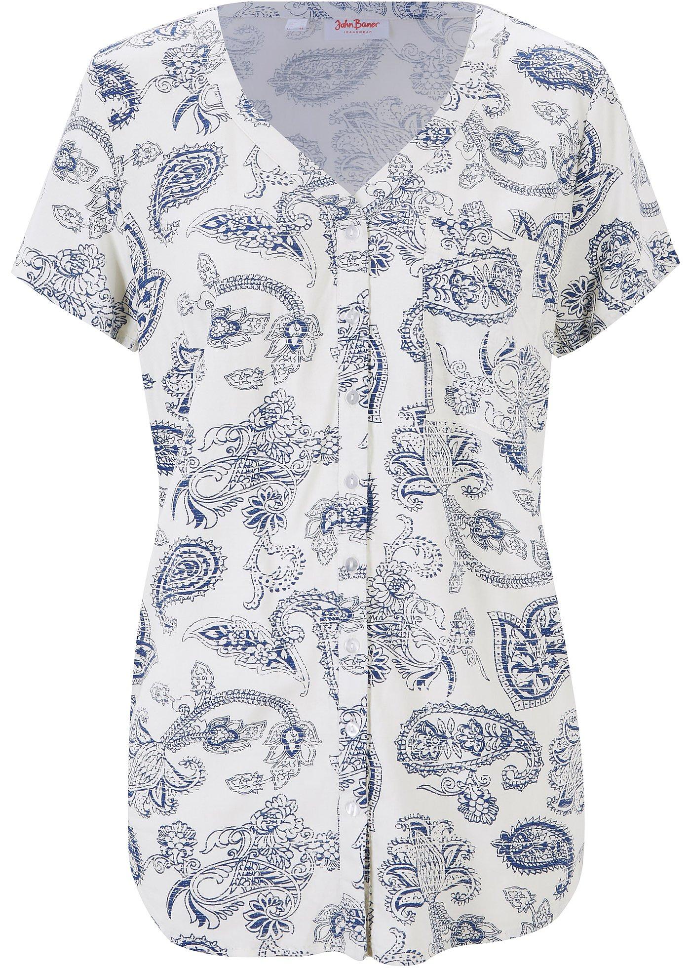 Bluse, Kurzarm von bonprix