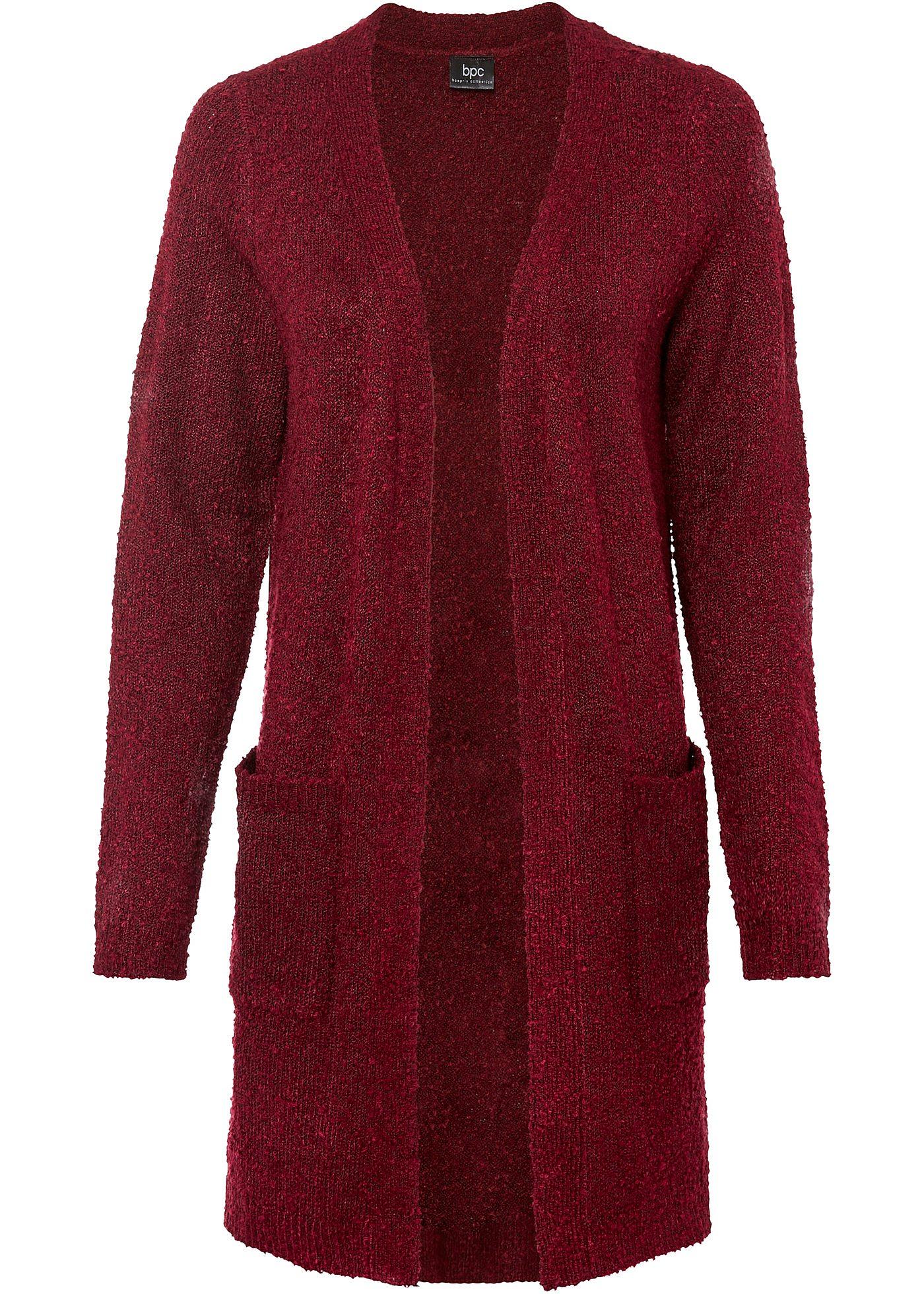 Bouclé-Longstrickjacke von bonprix