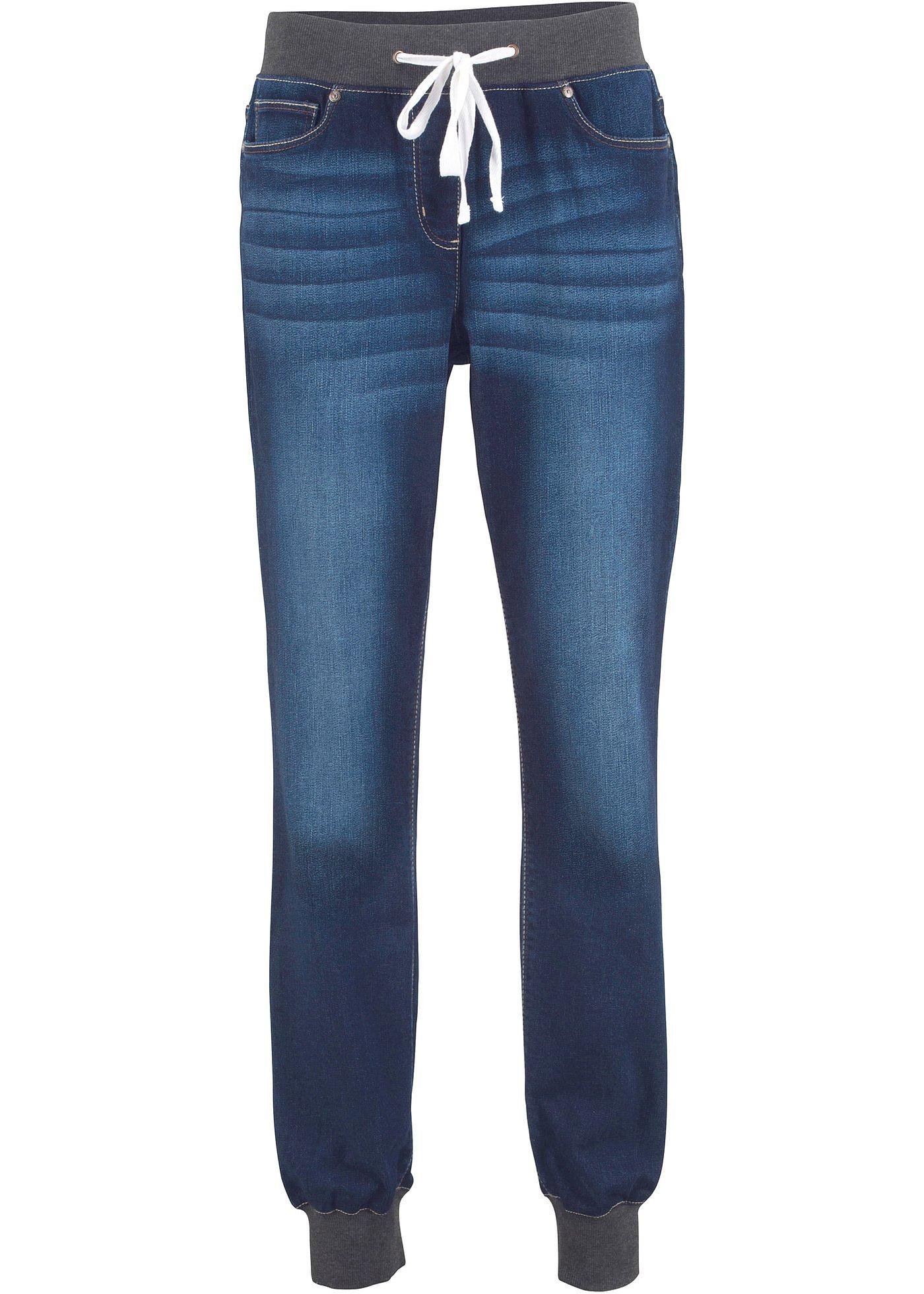 Boyfriend-Stretch-Jeans mit Bequembund von bonprix