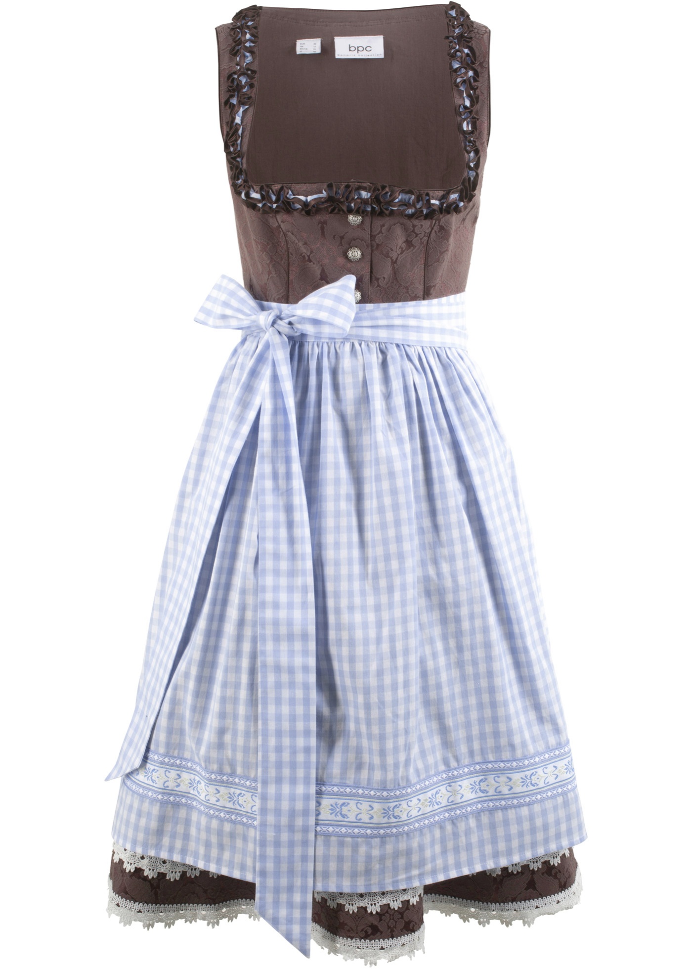 Dirndl mit Schürze, knieumspielend (2-tlg. Set) von bonprix