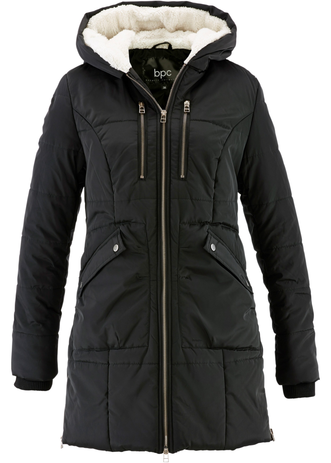 Jacke mit gefütterter Kapuze von bonprix