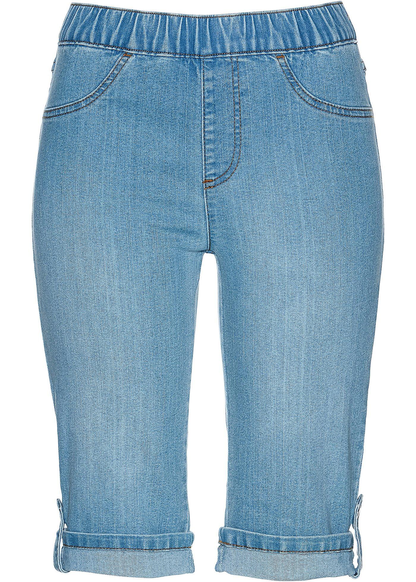 Jeans-Bermuda mit Rundumgummizug von bonprix