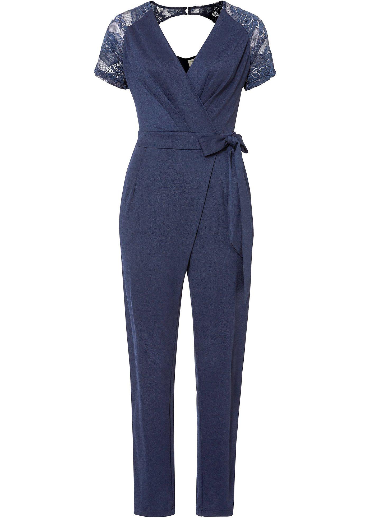 Jumpsuit mit Spitze von bonprix