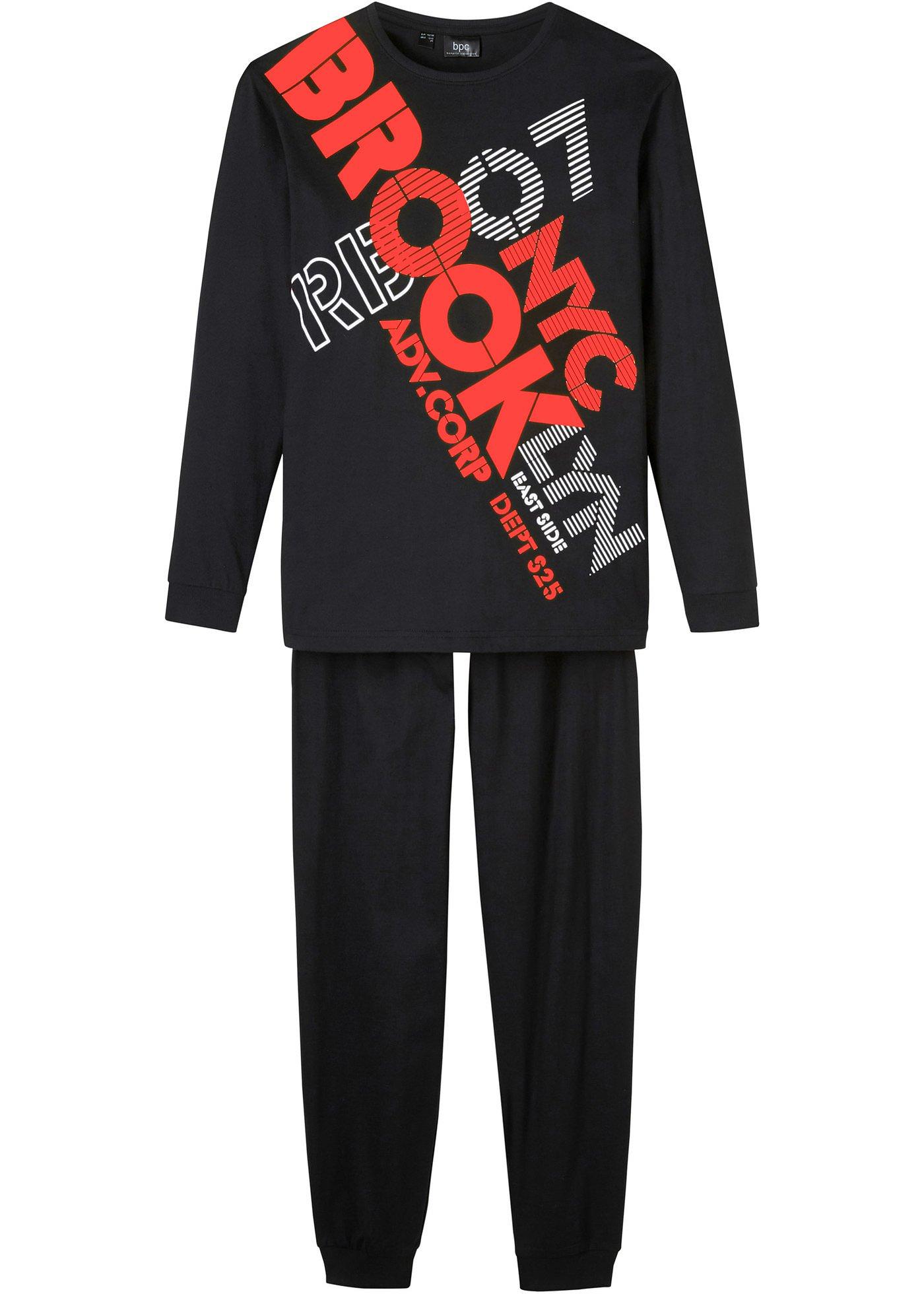 Jungen Pyjama aus Bio-Baumwolle (2-tlg. Set) von bonprix